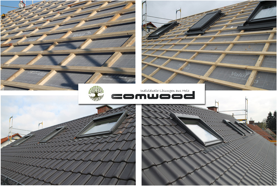 Montage von Dachfenstern Dachfenster von Roto und Velux