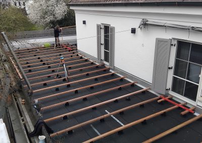 Dachterrasse auf Drehlagern
